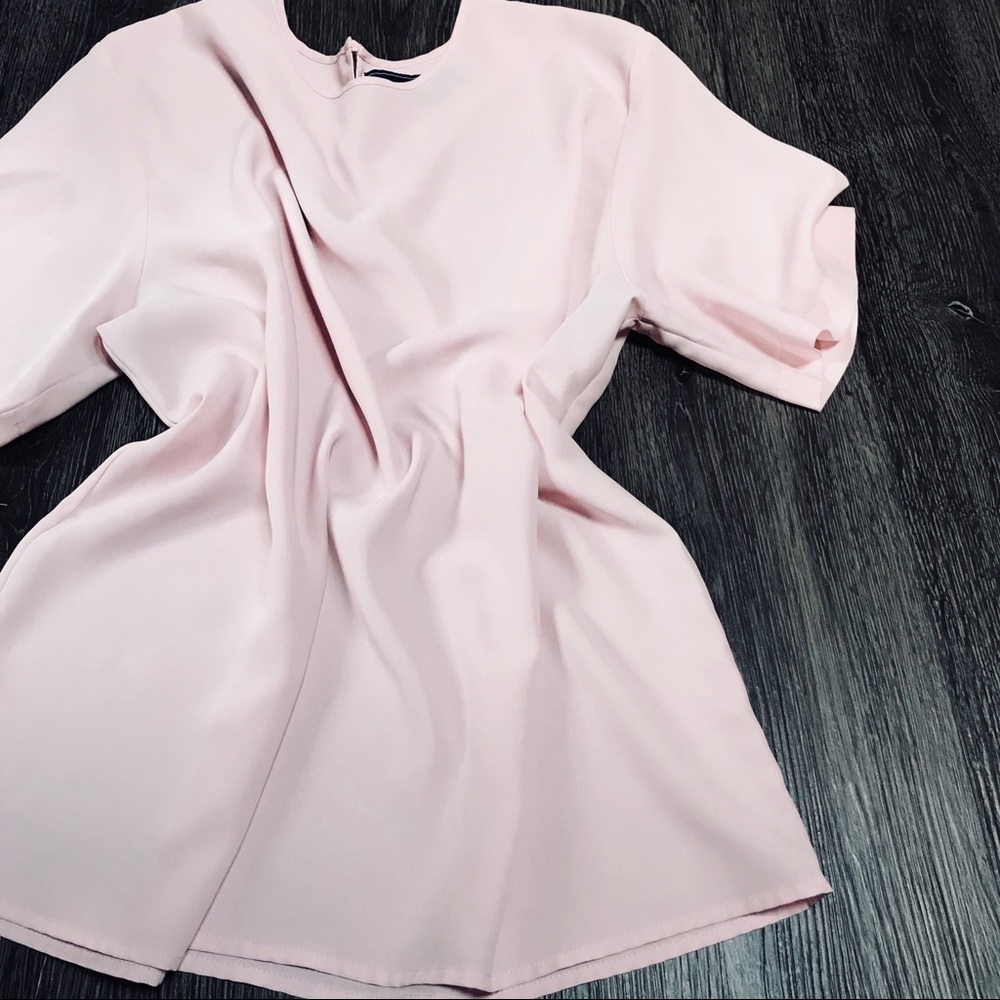 Karen Scott pink blush blouse